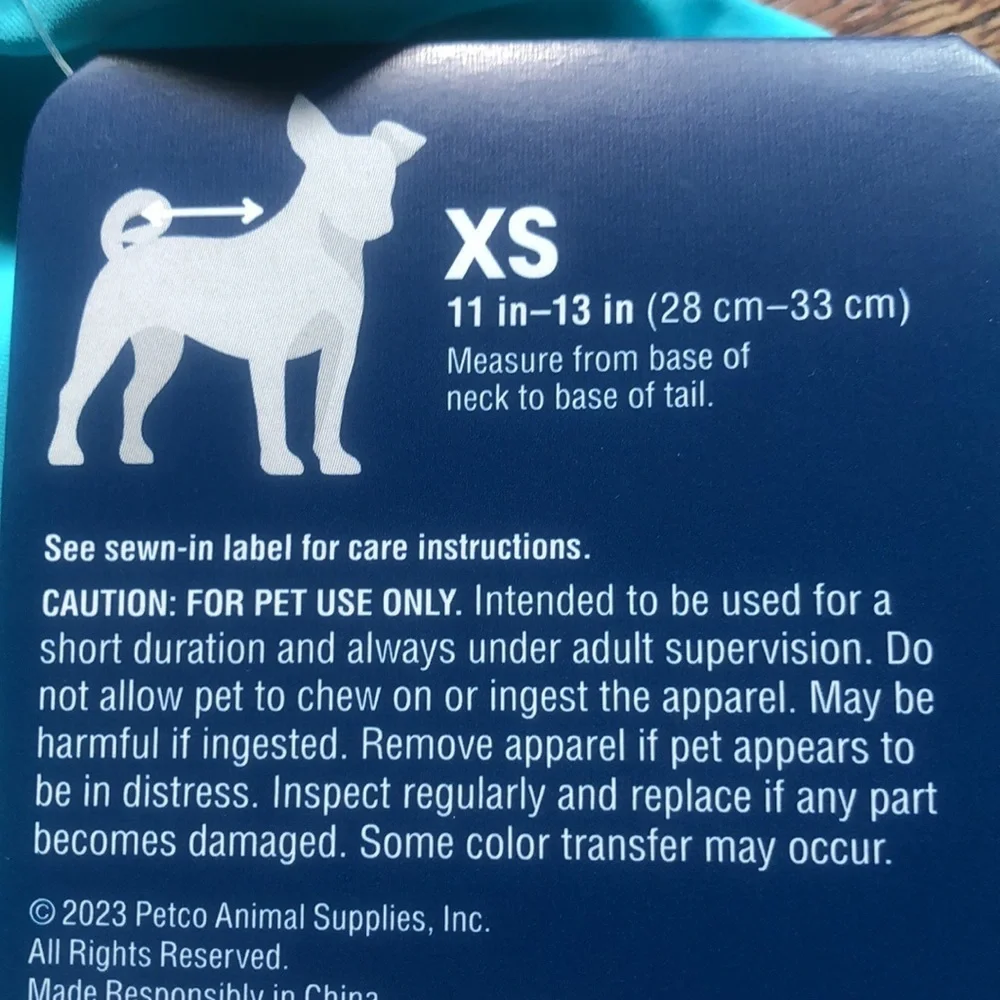 NWT YOULY Blue Cooling Rashguard for Dogs XS